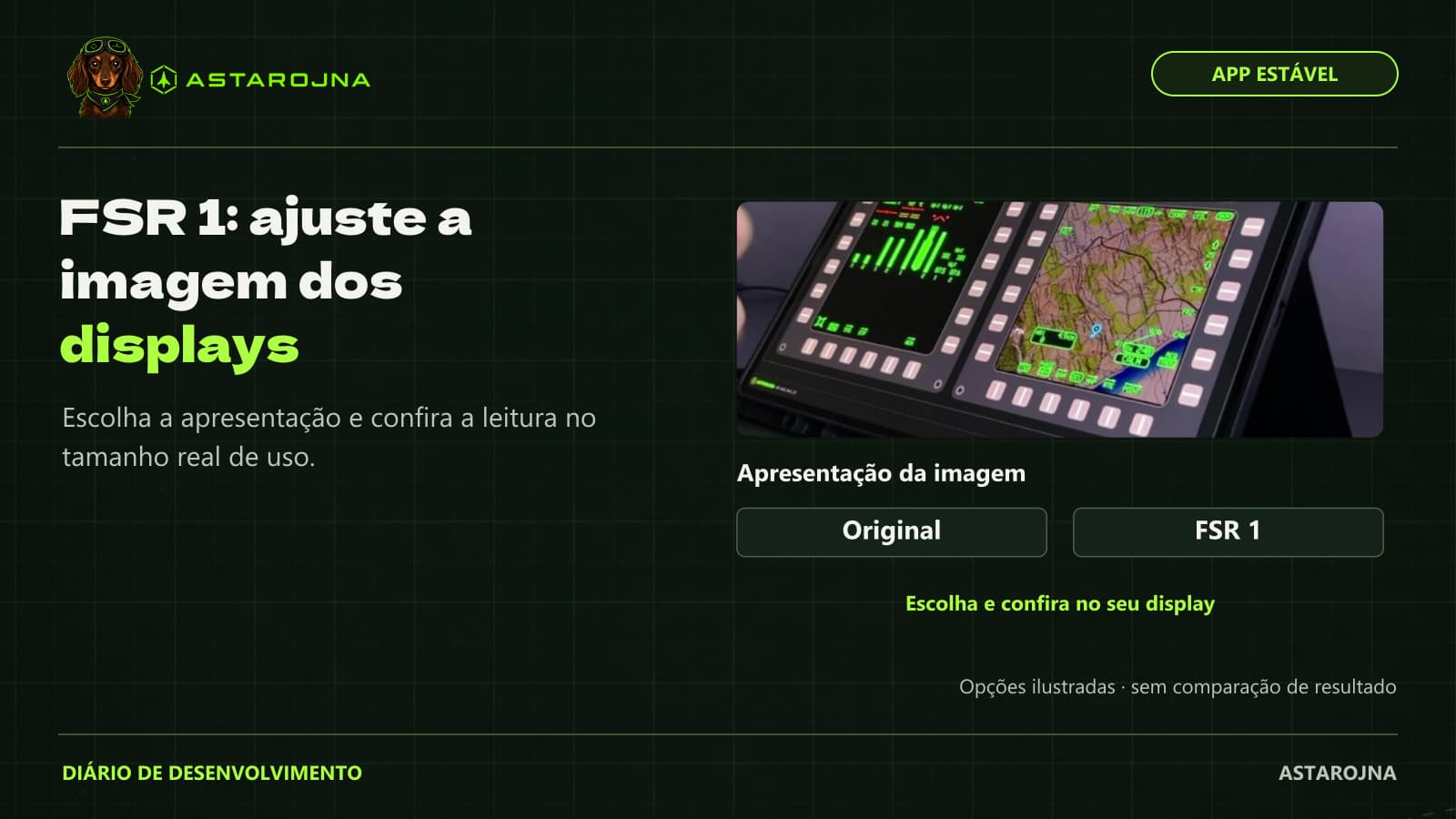 Escolha a apresentação e confira a leitura no tamanho real de uso.