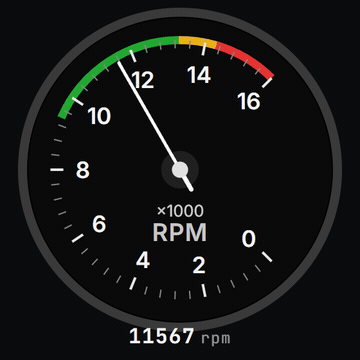 RPM — Rotação do motor — clássico