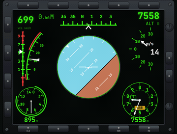 MFD Sukhoi — Tela multifuncional (Premium) — moderno